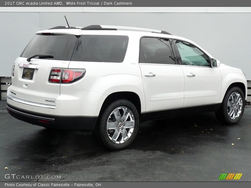 White Frost Tricoat / Dark Cashmere 2017 GMC Acadia Limited AWD