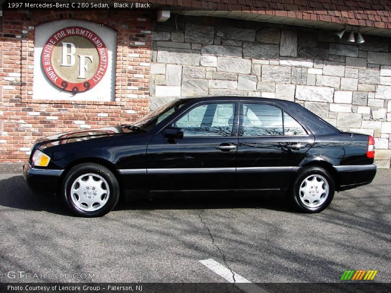 Black / Black 1997 Mercedes-Benz C 280 Sedan