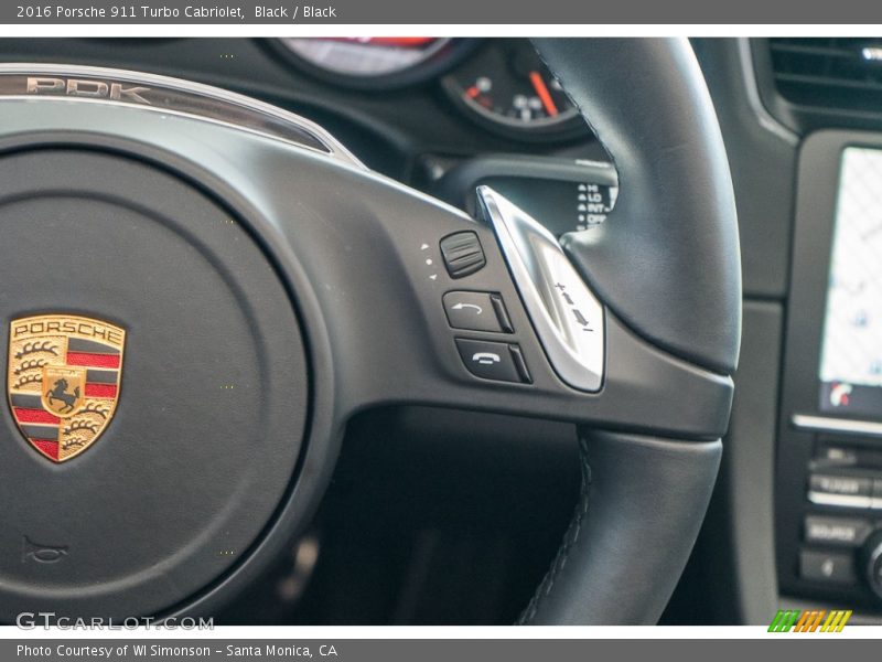 Black / Black 2016 Porsche 911 Turbo Cabriolet