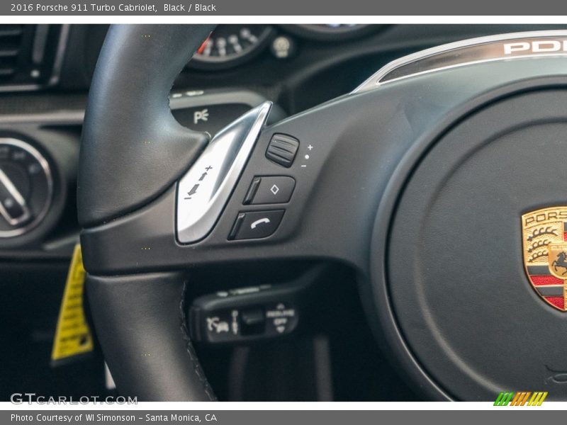 Black / Black 2016 Porsche 911 Turbo Cabriolet