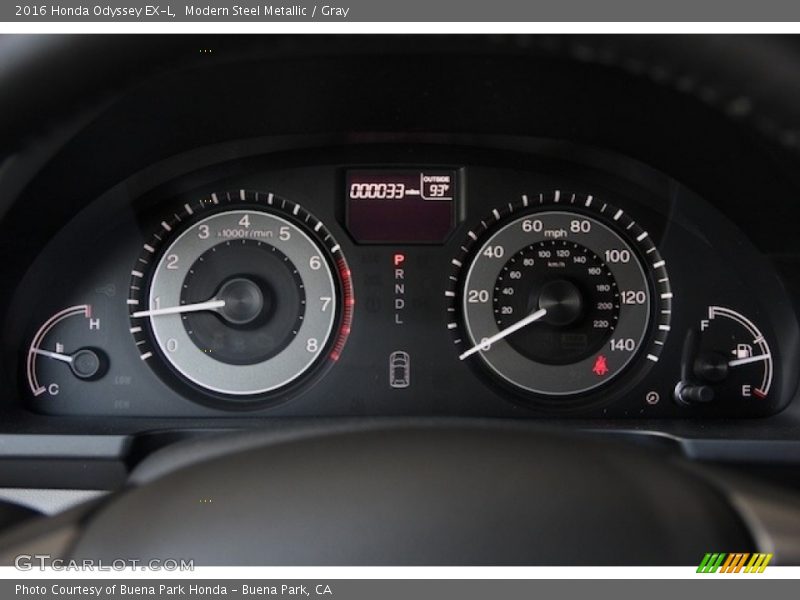 Modern Steel Metallic / Gray 2016 Honda Odyssey EX-L