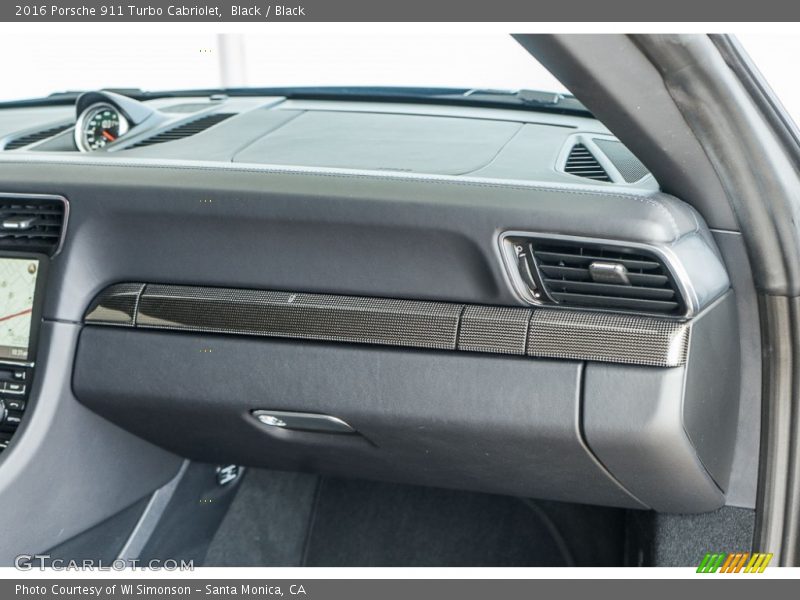 Black / Black 2016 Porsche 911 Turbo Cabriolet