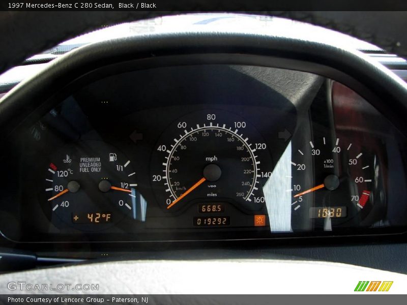 Black / Black 1997 Mercedes-Benz C 280 Sedan