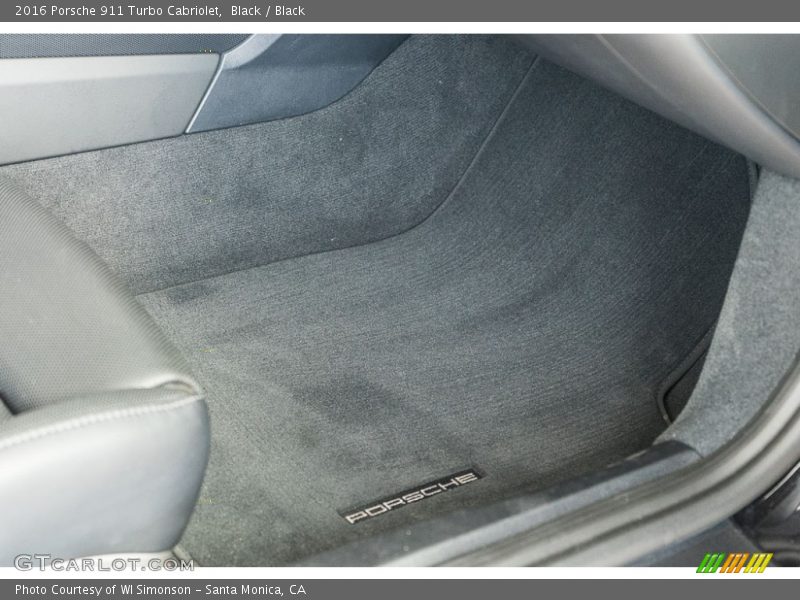Black / Black 2016 Porsche 911 Turbo Cabriolet