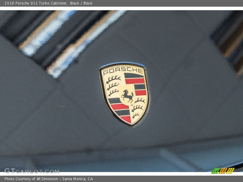 Black / Black 2016 Porsche 911 Turbo Cabriolet