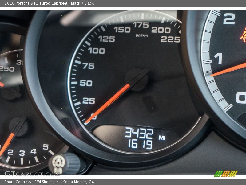  2016 911 Turbo Cabriolet Turbo Cabriolet Gauges