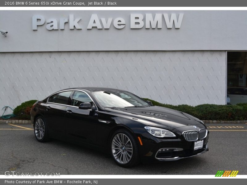 Jet Black / Black 2016 BMW 6 Series 650i xDrive Gran Coupe