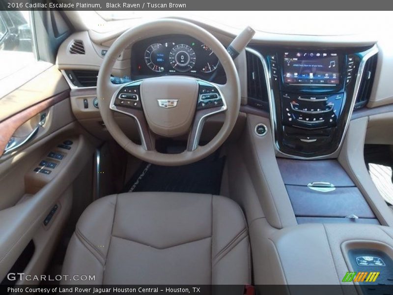 Black Raven / Tuscan Brown 2016 Cadillac Escalade Platinum