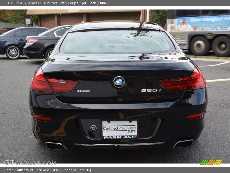 Jet Black / Black 2016 BMW 6 Series 650i xDrive Gran Coupe