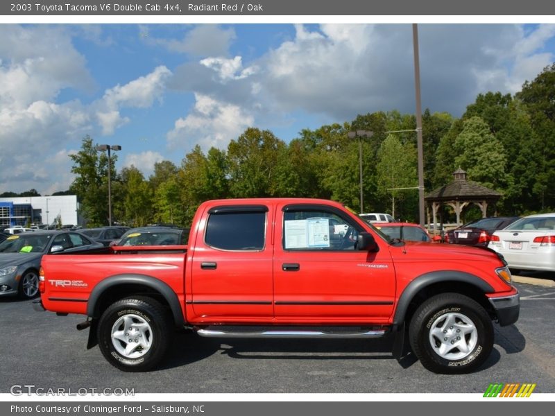 Radiant Red / Oak 2003 Toyota Tacoma V6 Double Cab 4x4