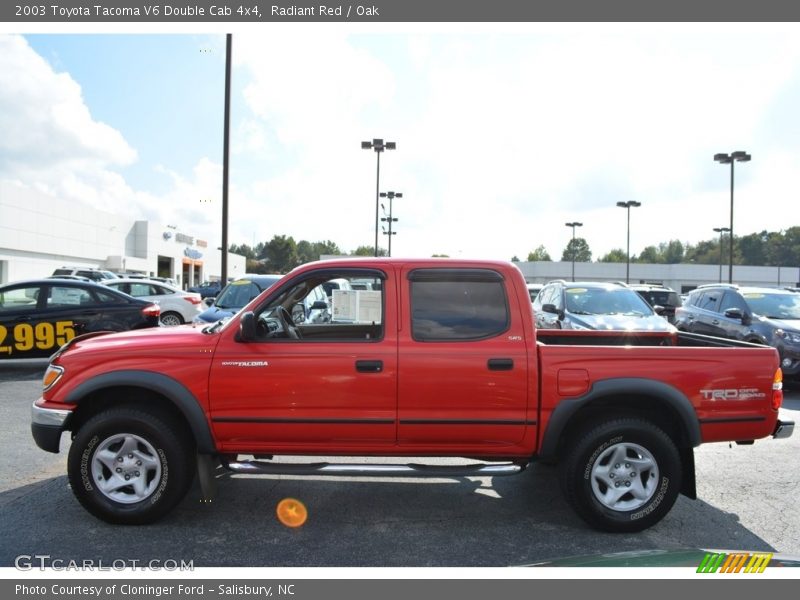 Radiant Red / Oak 2003 Toyota Tacoma V6 Double Cab 4x4