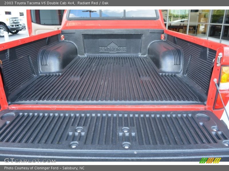 Radiant Red / Oak 2003 Toyota Tacoma V6 Double Cab 4x4