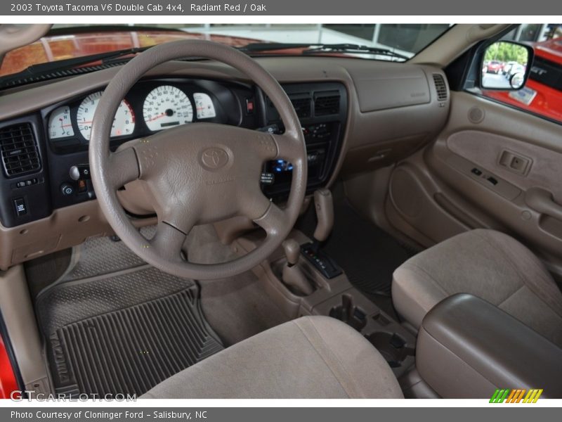 Radiant Red / Oak 2003 Toyota Tacoma V6 Double Cab 4x4