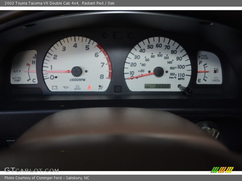 Radiant Red / Oak 2003 Toyota Tacoma V6 Double Cab 4x4