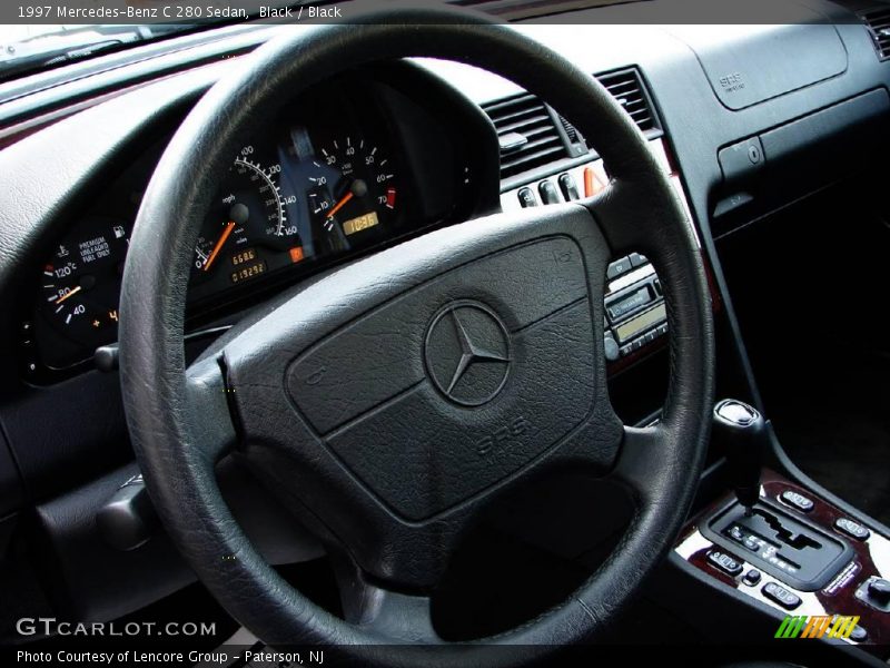 Black / Black 1997 Mercedes-Benz C 280 Sedan