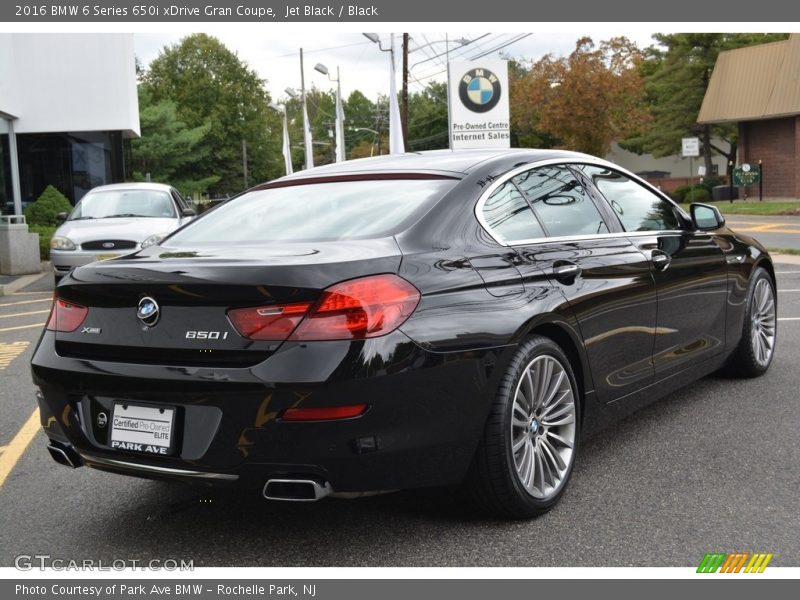 Jet Black / Black 2016 BMW 6 Series 650i xDrive Gran Coupe