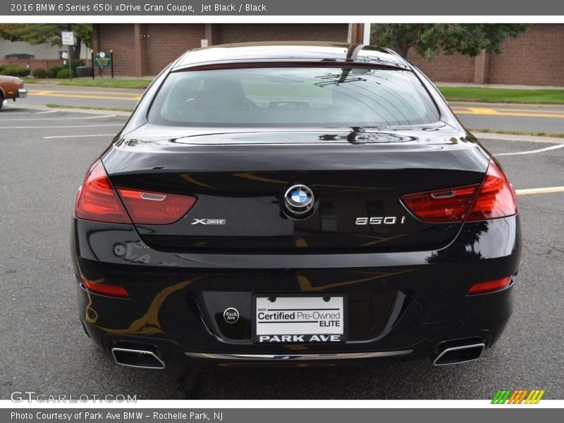 Jet Black / Black 2016 BMW 6 Series 650i xDrive Gran Coupe