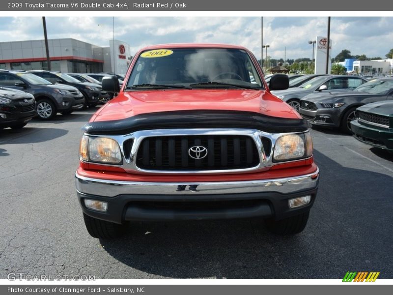 Radiant Red / Oak 2003 Toyota Tacoma V6 Double Cab 4x4