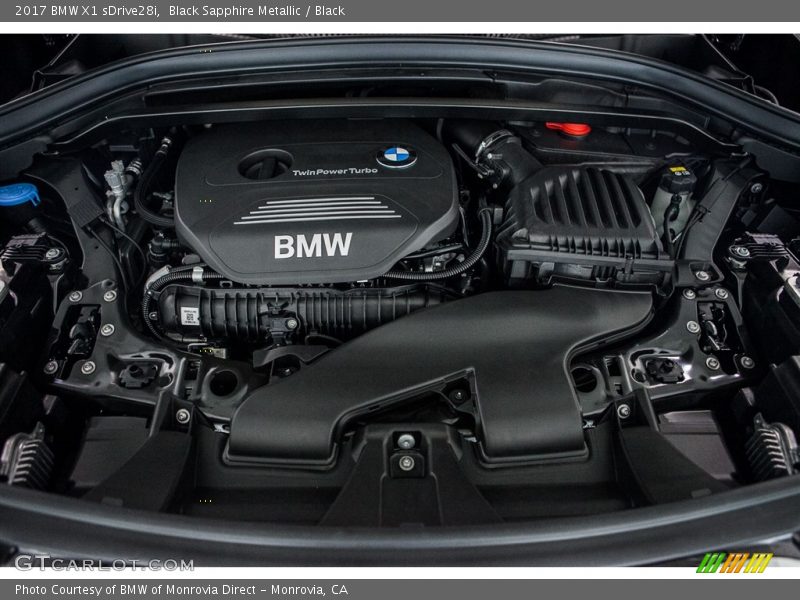  2017 X1 sDrive28i Engine - 2.0 Liter Twin-Power Turbocharged DOHC 16-Valve VVT 4 Cylinder
