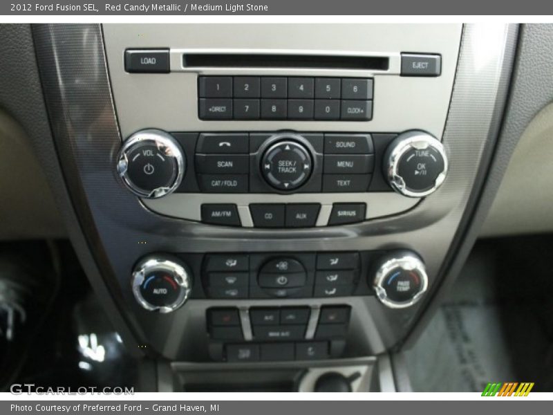 Red Candy Metallic / Medium Light Stone 2012 Ford Fusion SEL