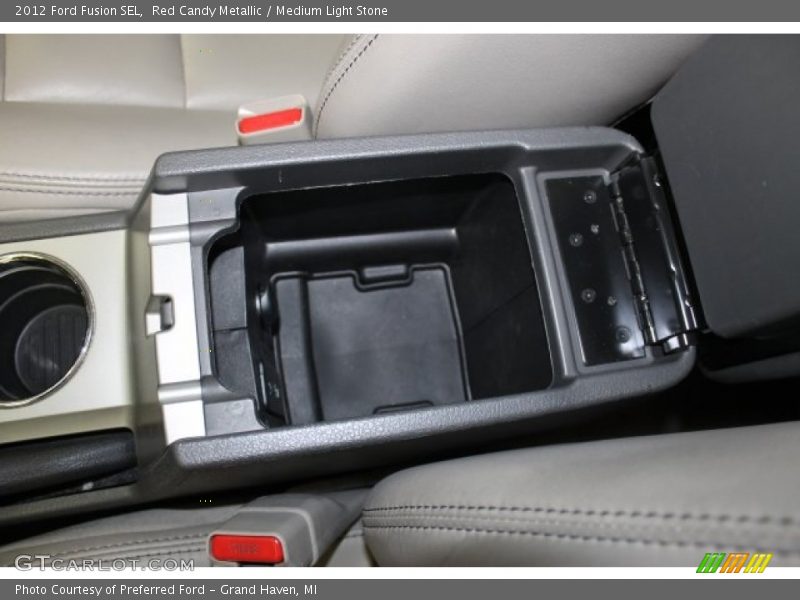 Red Candy Metallic / Medium Light Stone 2012 Ford Fusion SEL