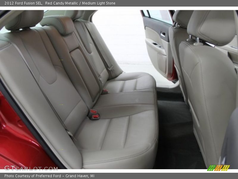 Red Candy Metallic / Medium Light Stone 2012 Ford Fusion SEL