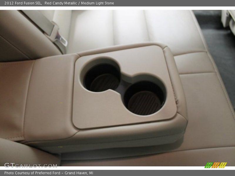 Red Candy Metallic / Medium Light Stone 2012 Ford Fusion SEL