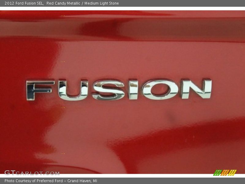 Red Candy Metallic / Medium Light Stone 2012 Ford Fusion SEL