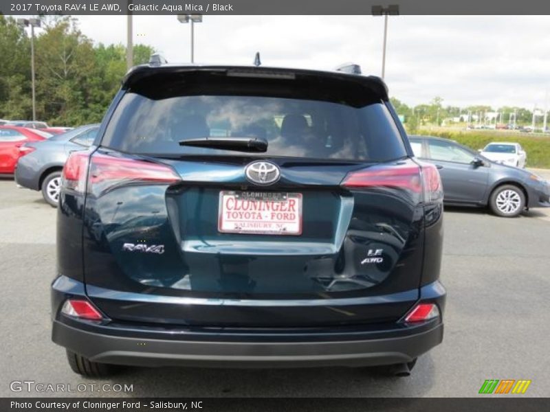 Galactic Aqua Mica / Black 2017 Toyota RAV4 LE AWD