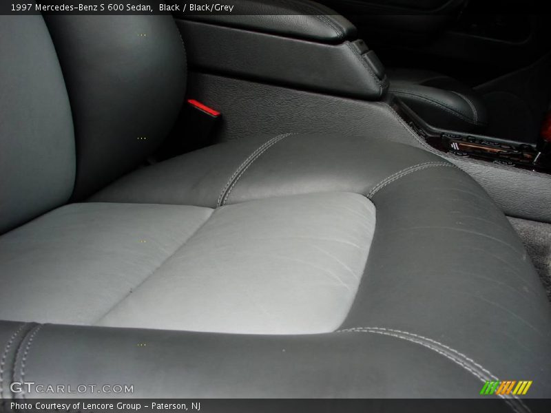 Black / Black/Grey 1997 Mercedes-Benz S 600 Sedan