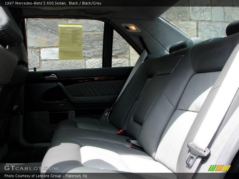 Black / Black/Grey 1997 Mercedes-Benz S 600 Sedan