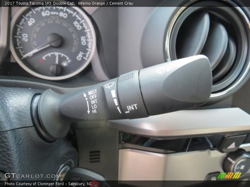 Controls of 2017 Tacoma SR5 Double Cab
