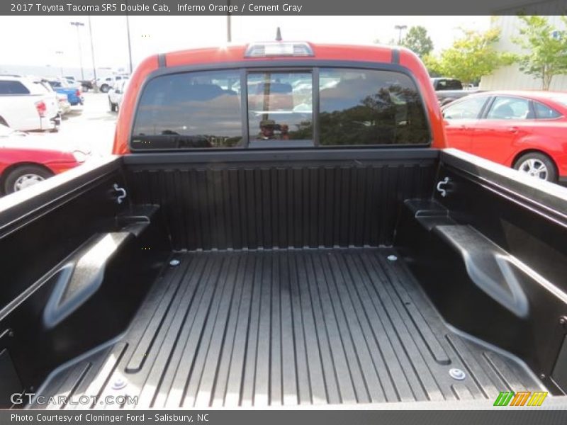 Inferno Orange / Cement Gray 2017 Toyota Tacoma SR5 Double Cab