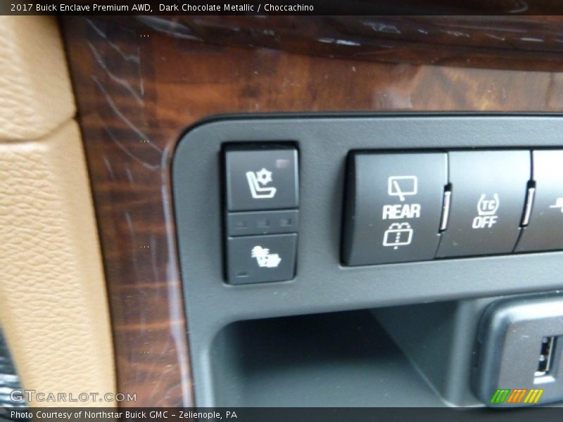Dark Chocolate Metallic / Choccachino 2017 Buick Enclave Premium AWD