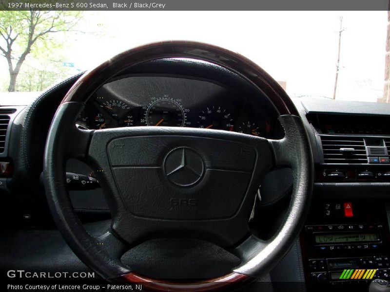 Black / Black/Grey 1997 Mercedes-Benz S 600 Sedan