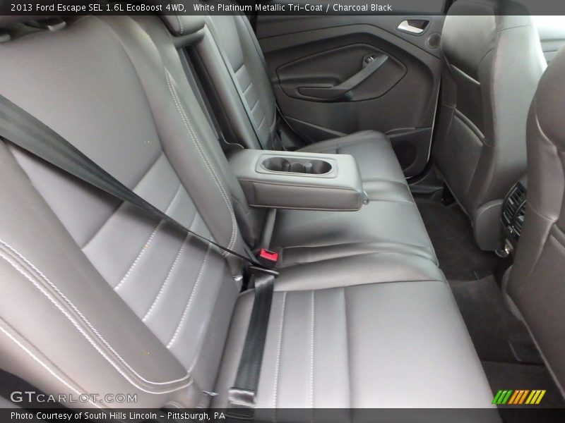 White Platinum Metallic Tri-Coat / Charcoal Black 2013 Ford Escape SEL 1.6L EcoBoost 4WD