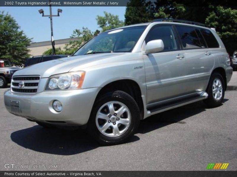 Millennium Silver Metallic / Ivory 2002 Toyota Highlander Limited