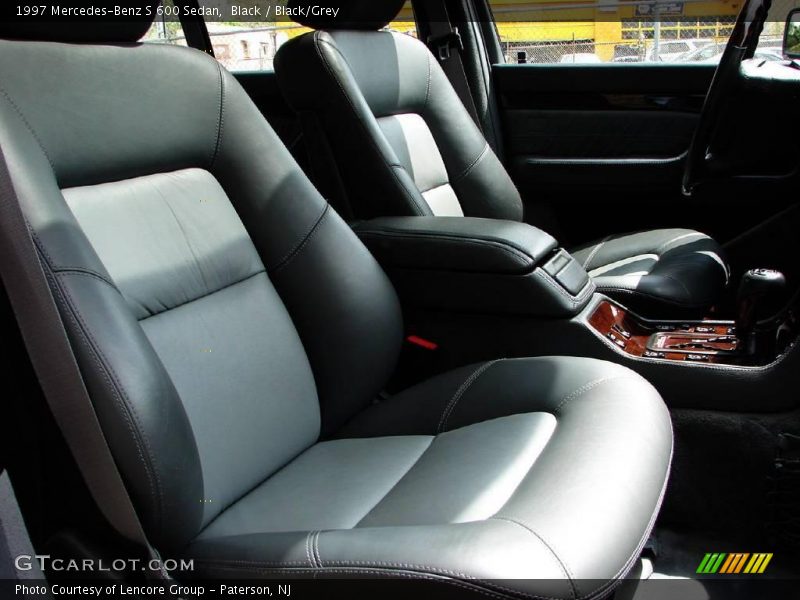 Black / Black/Grey 1997 Mercedes-Benz S 600 Sedan