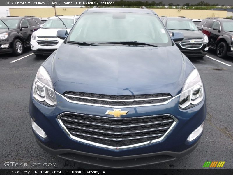 Patriot Blue Metallic / Jet Black 2017 Chevrolet Equinox LT AWD