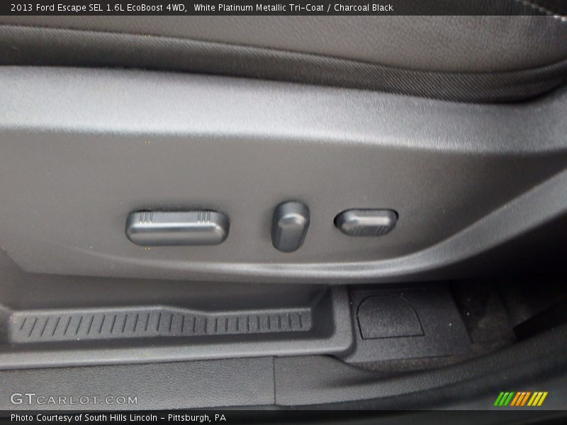 White Platinum Metallic Tri-Coat / Charcoal Black 2013 Ford Escape SEL 1.6L EcoBoost 4WD