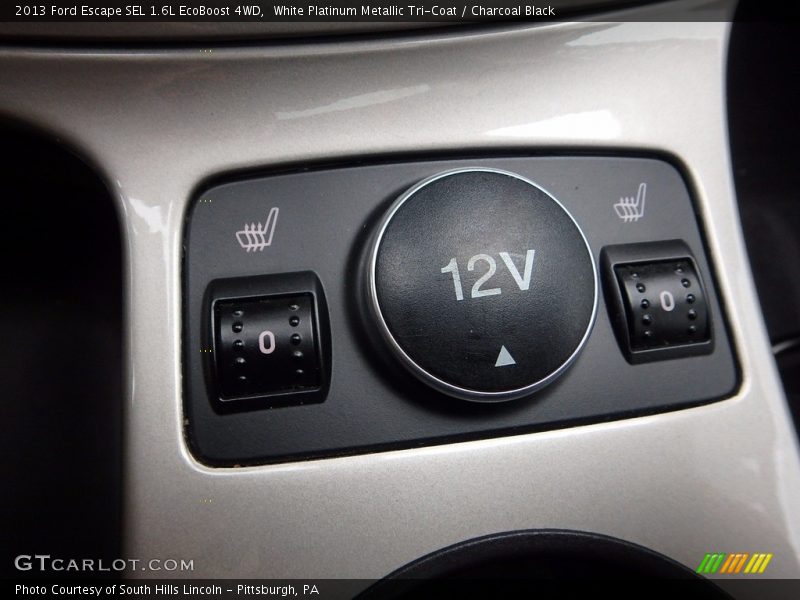 White Platinum Metallic Tri-Coat / Charcoal Black 2013 Ford Escape SEL 1.6L EcoBoost 4WD