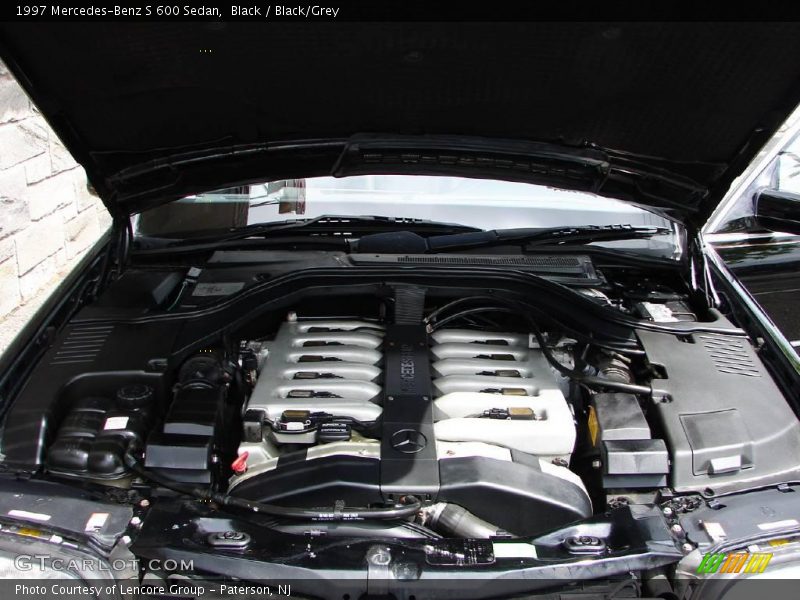 Black / Black/Grey 1997 Mercedes-Benz S 600 Sedan