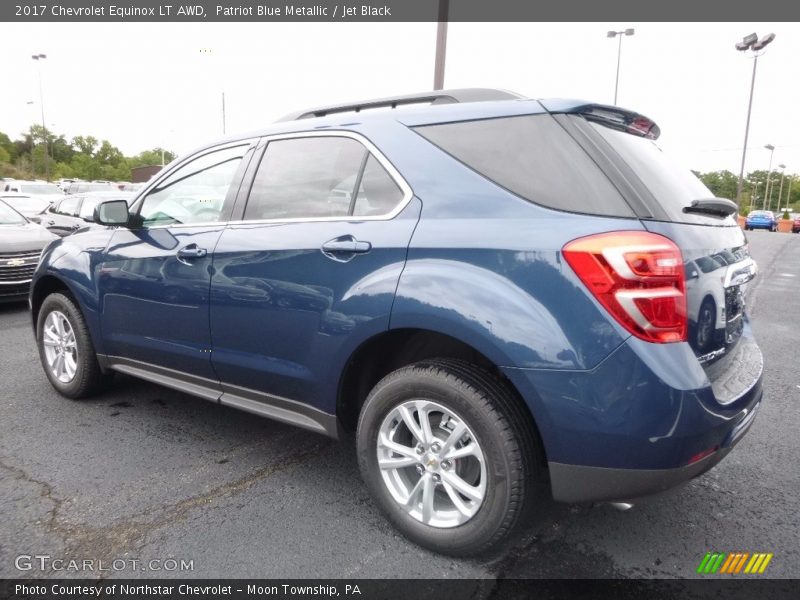 Patriot Blue Metallic / Jet Black 2017 Chevrolet Equinox LT AWD