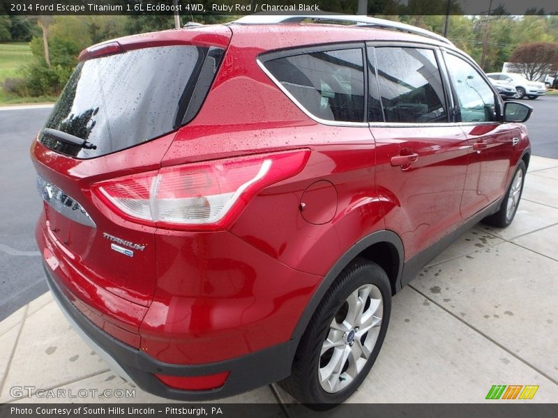 Ruby Red / Charcoal Black 2014 Ford Escape Titanium 1.6L EcoBoost 4WD
