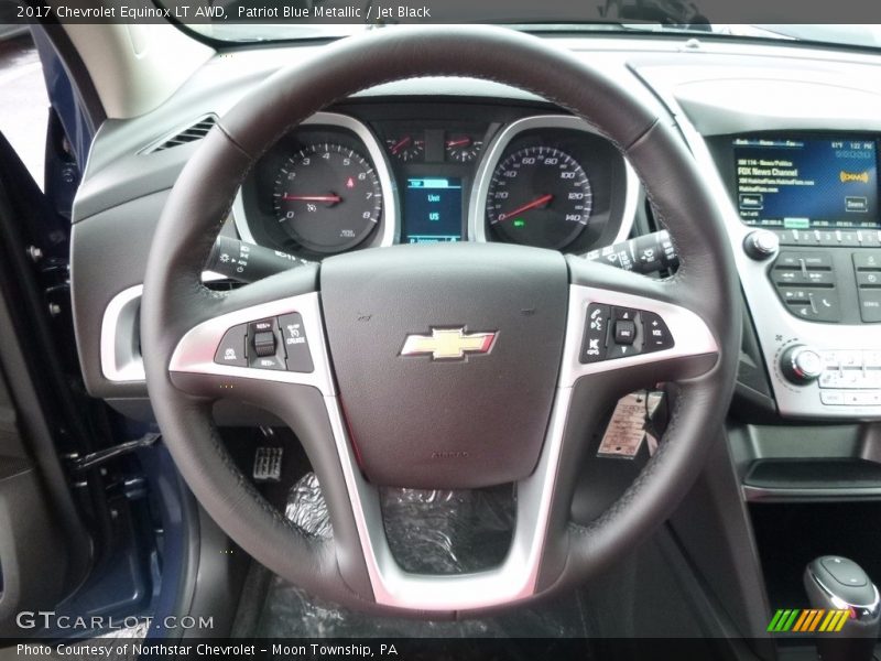 Patriot Blue Metallic / Jet Black 2017 Chevrolet Equinox LT AWD