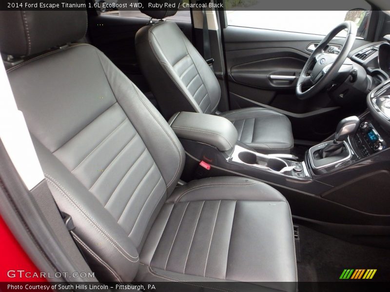 Ruby Red / Charcoal Black 2014 Ford Escape Titanium 1.6L EcoBoost 4WD