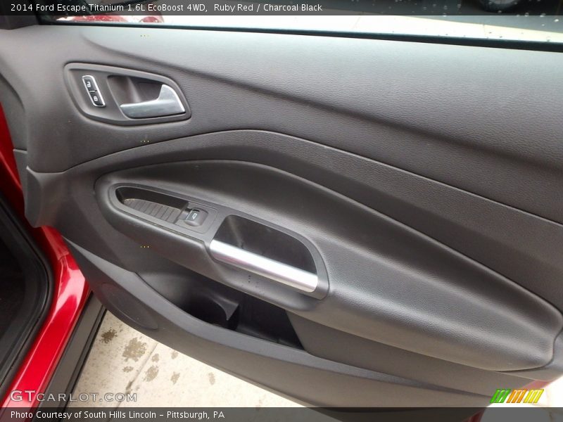Ruby Red / Charcoal Black 2014 Ford Escape Titanium 1.6L EcoBoost 4WD