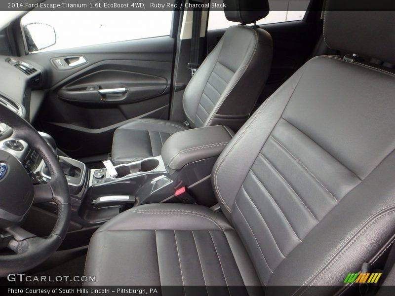Ruby Red / Charcoal Black 2014 Ford Escape Titanium 1.6L EcoBoost 4WD