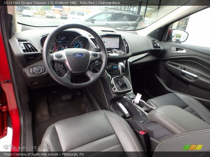 Ruby Red / Charcoal Black 2014 Ford Escape Titanium 1.6L EcoBoost 4WD