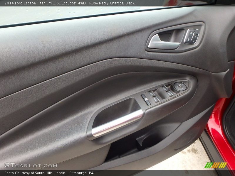 Ruby Red / Charcoal Black 2014 Ford Escape Titanium 1.6L EcoBoost 4WD